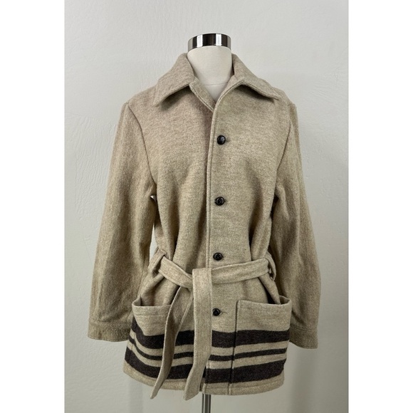 Amana Boho Hippie Wool Blanket Dress Coat Jacket - Picture 2 of 13